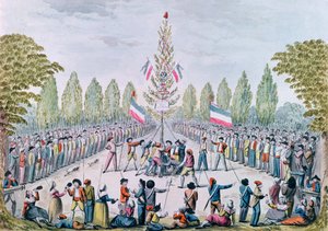 Plantagen av ett frihetsträd under revolutionen, c.1792